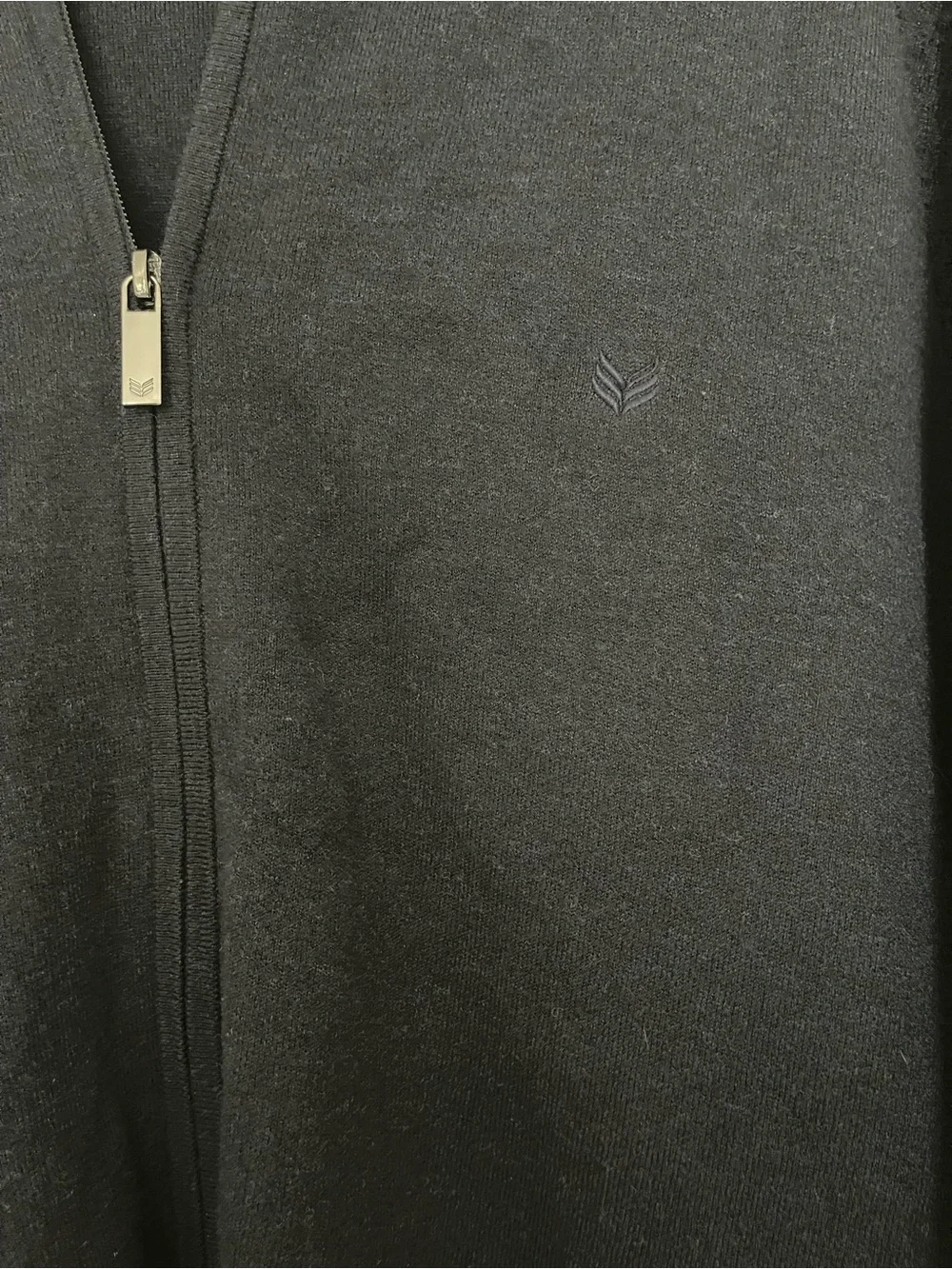Buttercloth Mens Navy Blue Full Zip Cardigan Size XL